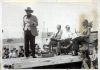 image of Harry Chrisman giving a speech in Meade, KS