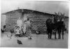 image of Emrie Family with two mules